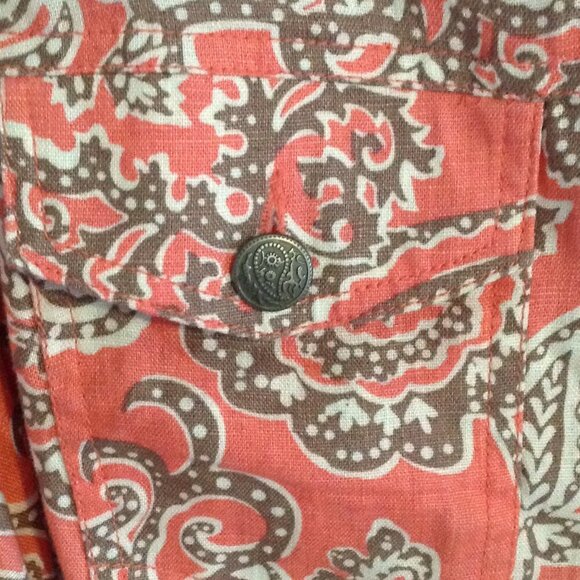 VINTAGE Carole Little Woman "3x" Linen Shacket, Bohemian, Western, Girlhoodcore - Picture 3 of 6